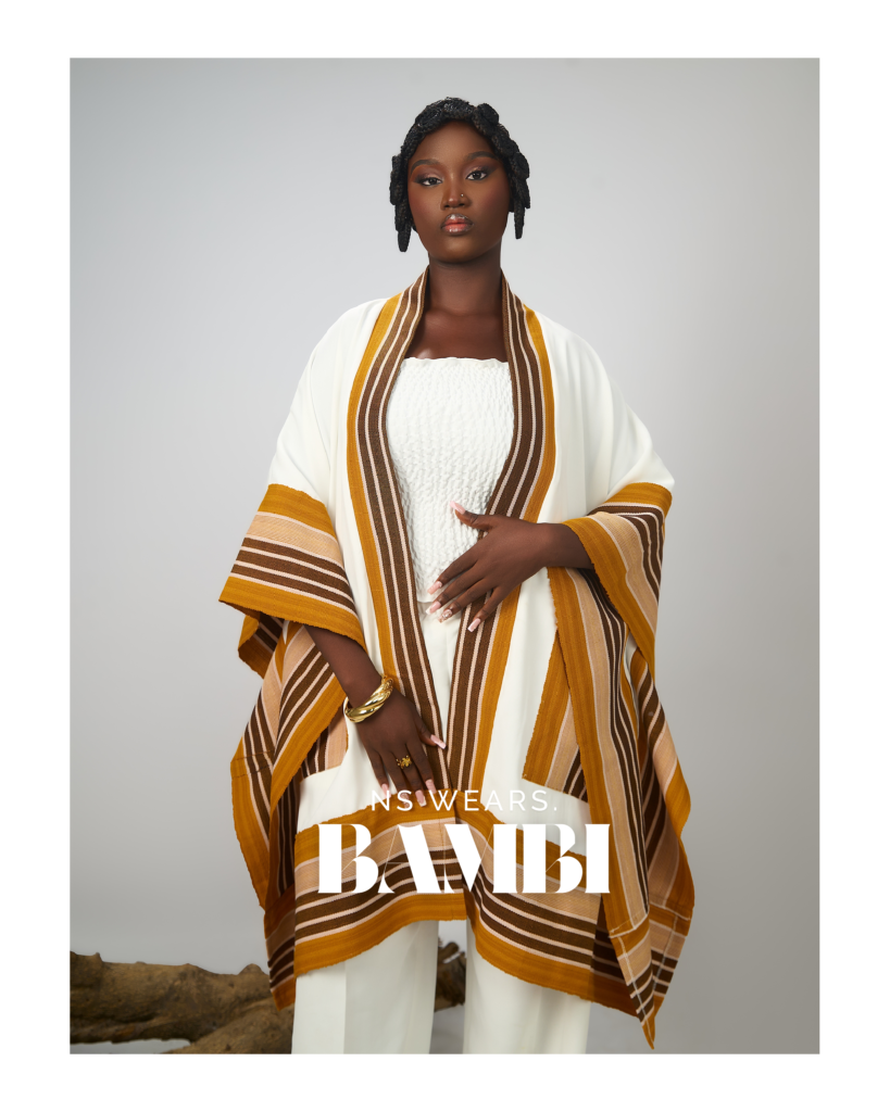 femaleladies kimono and pant trouser with aso oke
