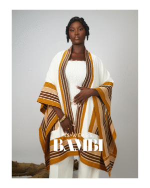 femaleladies kimono and pant trouser with aso oke